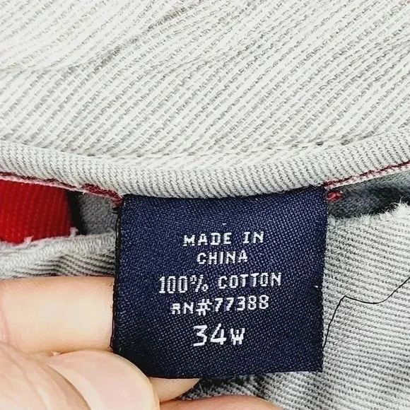 J. Crew Broken Golf Flag Men's Cut off Chino Shorts 34x9 - Picture 8 of 9